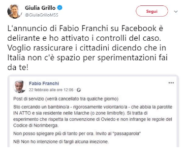 Giulia Grillo post - Leggilo