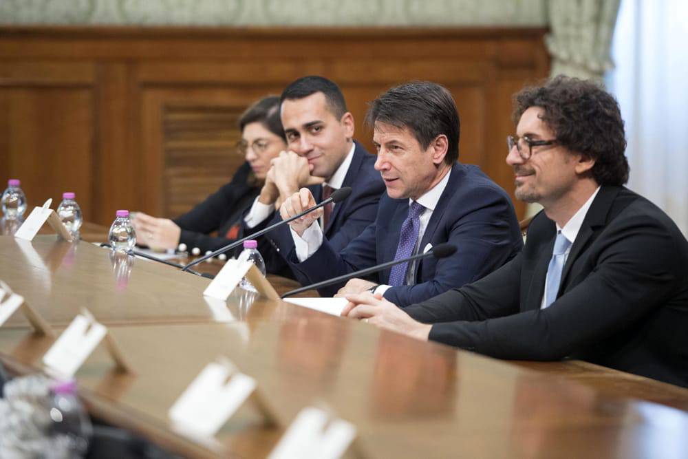 Conte, Di Maio, Toninelli caso Diciotti