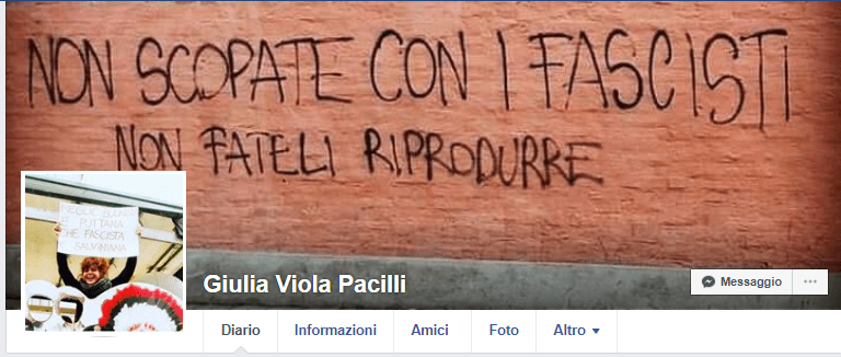 Non scopate con i fascisti - Giulia Pacilli