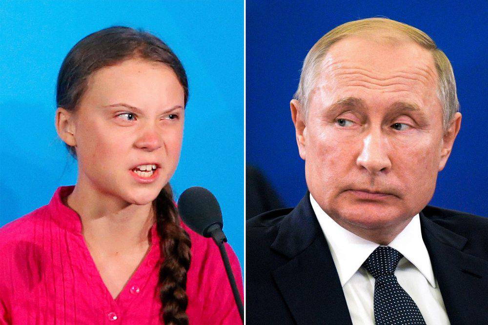 Putin greta cambiamenti climatici