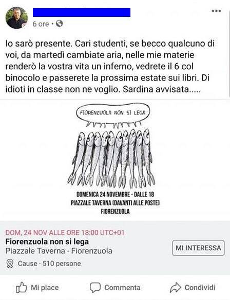 sardine prof fiorenzuola