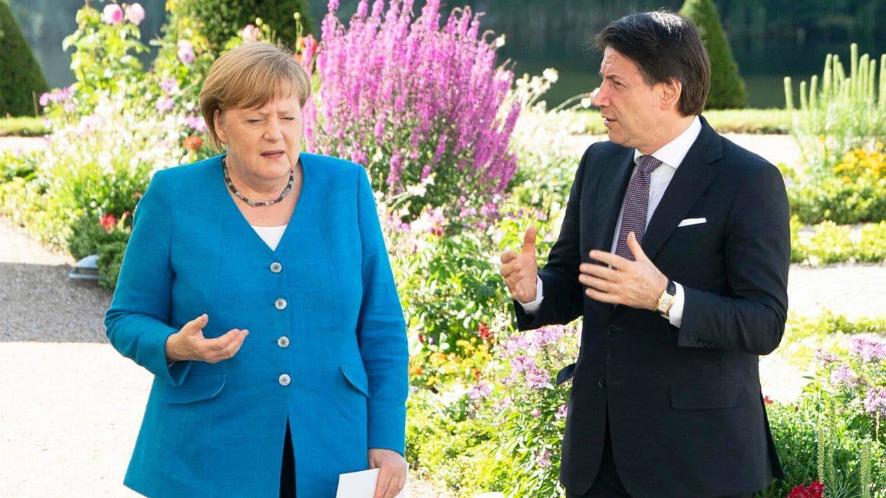 Conte incontra la Merkel in vista del Consiglio Europeo: "Italia accetta monitoraggio spese" - Leggilo.org