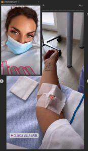 Elettra Lamborghini è in clinica e stà male? La foto spaventa i fan