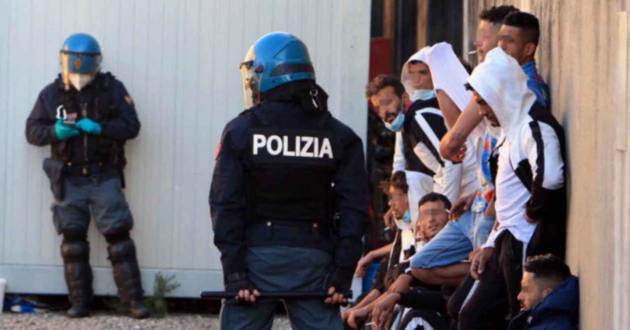 Rivolta migranti 23 ottobre 2020