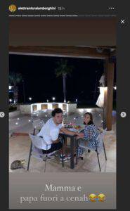Elettra Lamborghini e Afrojack dichiarano: "Ecco mamma e papà a cena!"