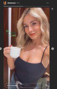 Diletta Leotta: "Il buongiorno è bollente come il caffè!"