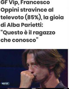 GF VIP: Alba Parietti prende il posto del figlio Francesco Oppini