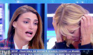 Franceska Pepe attacca Matilde Brandi lacrime confronto