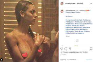 Miriam Leone: la doccia diventa più che bollente ma il dettaglio si vede!