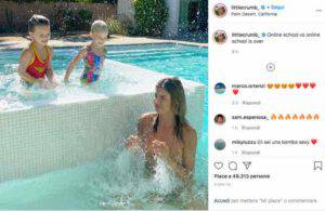 Elisabetta Canalis: il dettaglio che mostra in piscina lascia tutti stupiti