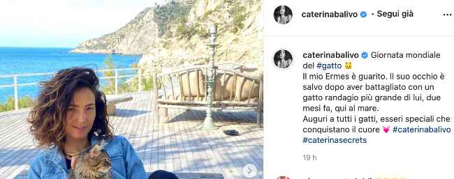 Caterina Balivo finalmente lo dichiara: "l'occhio è salvo!"