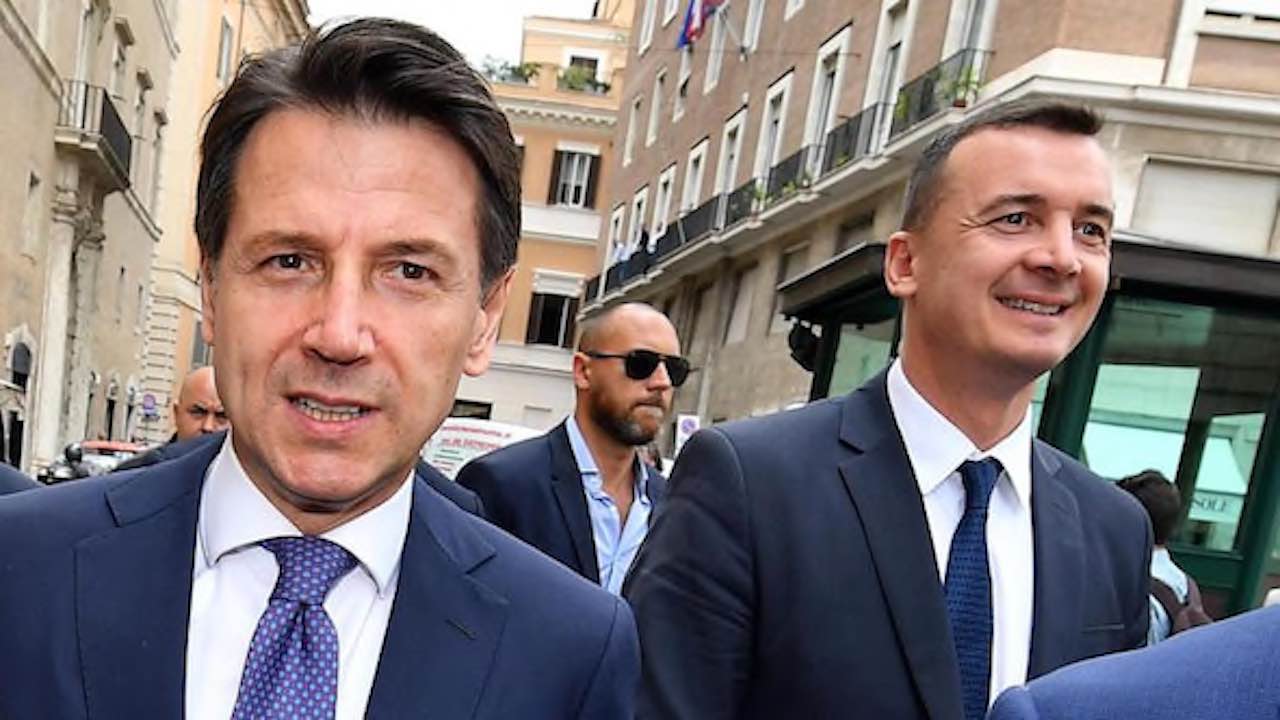 Giuseppe Conte e Rocco Casalino