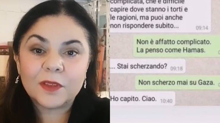 Michela Murgia, Hamas, screen