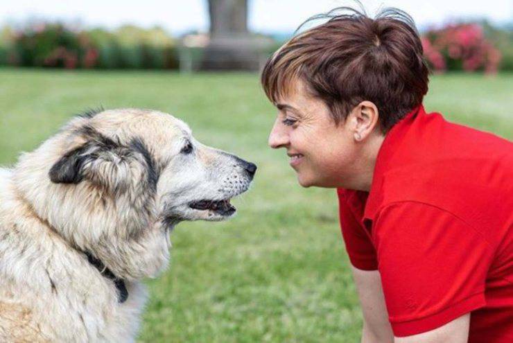 La chef e il suo cane Nuvola (Checucino.it) 