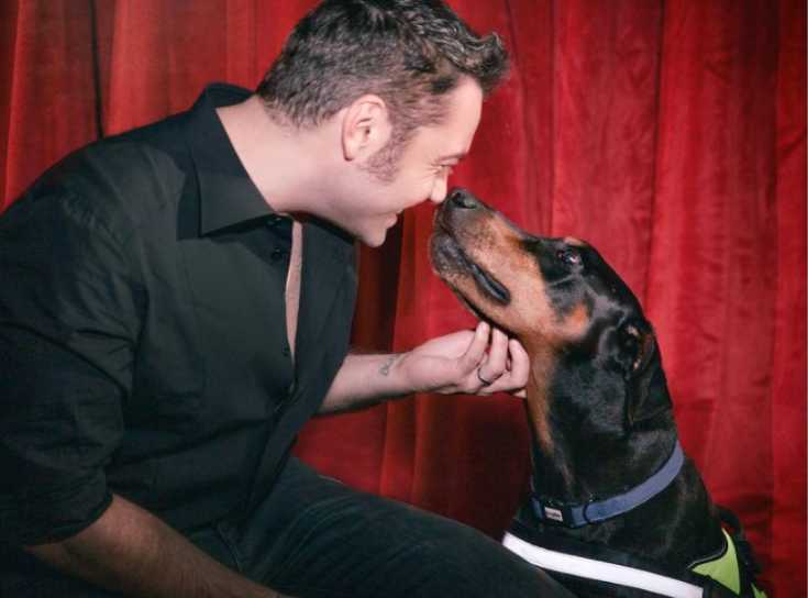 Tiziano Ferro e il suo amato cane Beau