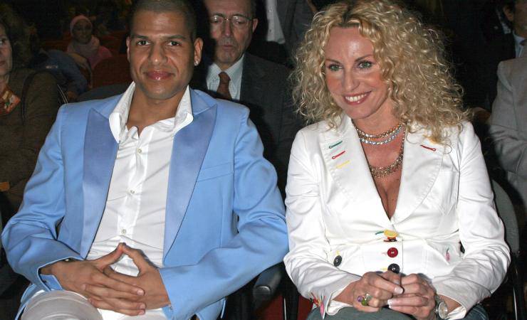 Antonella Clerici con il suo ex Eddy Martens nel 2007 (Getty, Elisabetta Villa)