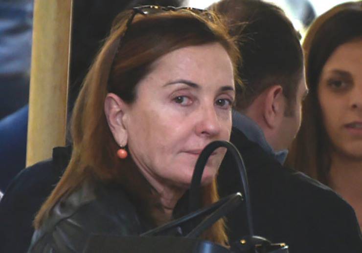 Beccata Barbara Palombelli senza trucco