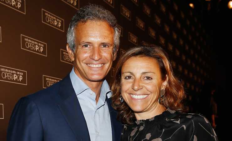 Deborah Compagnoni con Alessandro Benetton (Getty, Andreas Rantz)