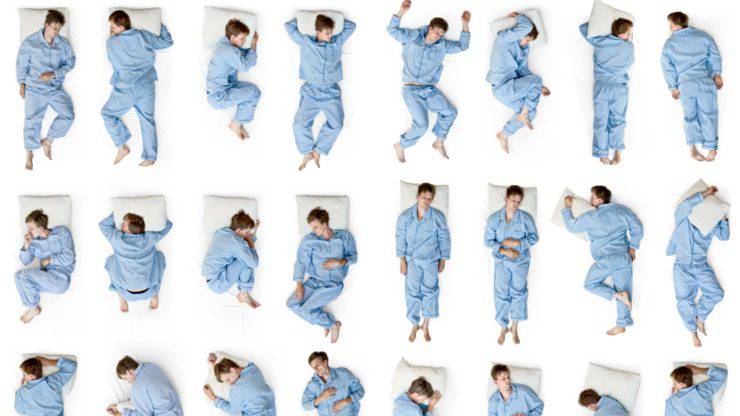 Posizioni durante il sonno