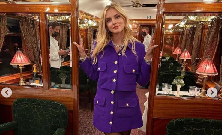 Chiara Ferragni si è recata a Parigi con la sua famiglia a bordo dell'Orient Express (Foto: Instagram)