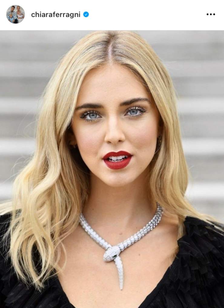 Dal profilo Instagram di Chiara Ferragni 