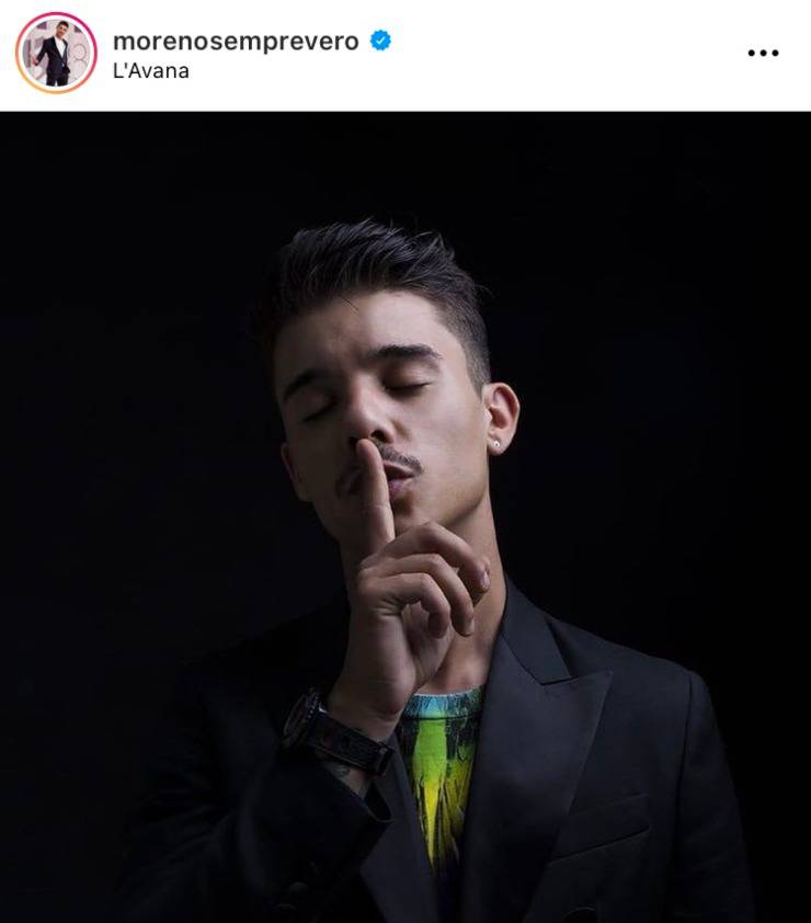 Dal profilo Instagram di Moreno