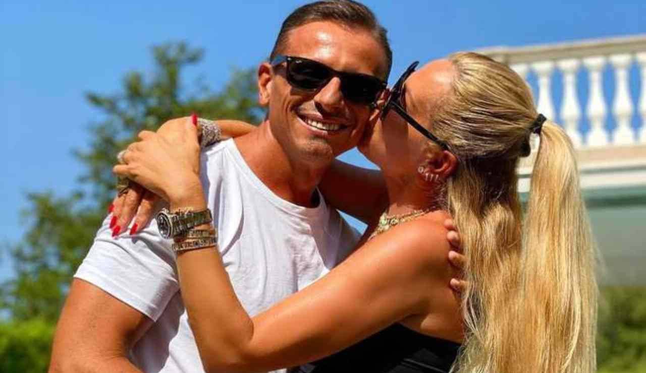 Federica Panicucci con il suo futuro marito Marco Bacini (Instagram)