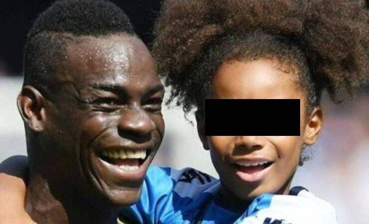 Mario Balotelli con sua figlia Pia (Instagram)