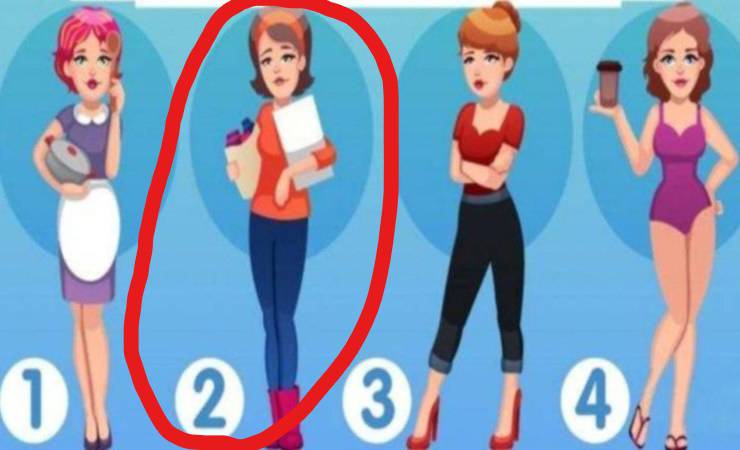 Ecco la soluzione del test: la donna in dolce attesa è la donna numero 2 (Howtodofor)