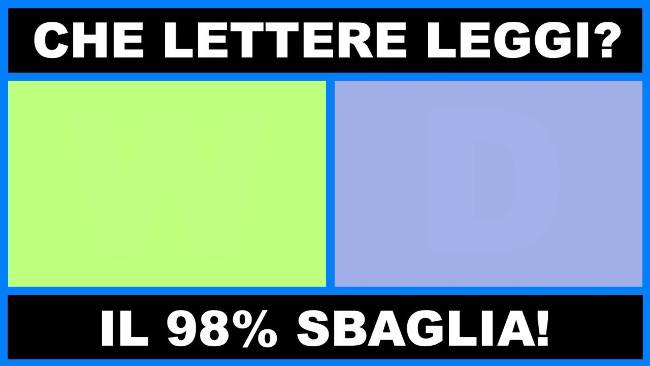 Che lettere leggi? Il 98% delle persone non le vede!
