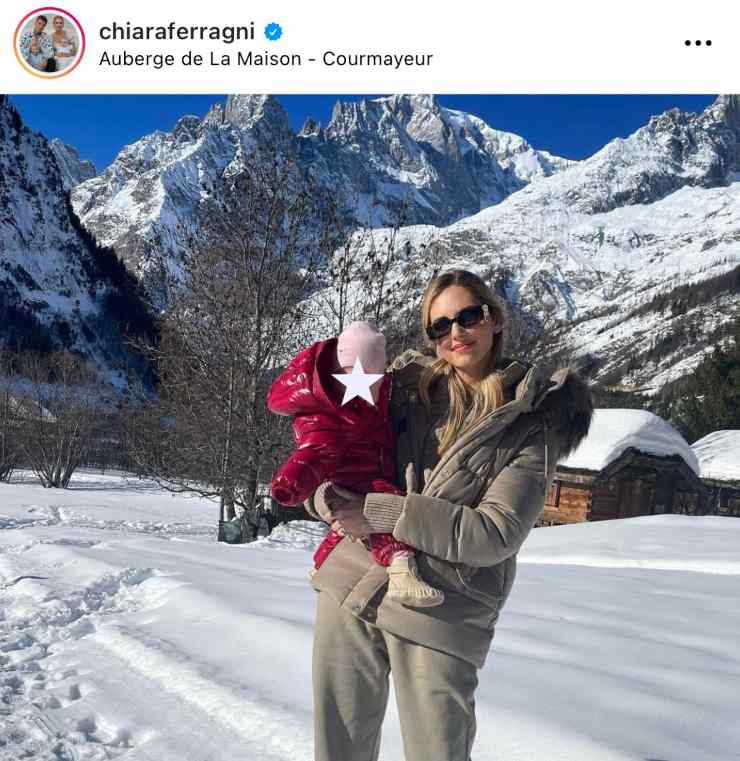 Chiara Ferragni e la figlia Vittoria