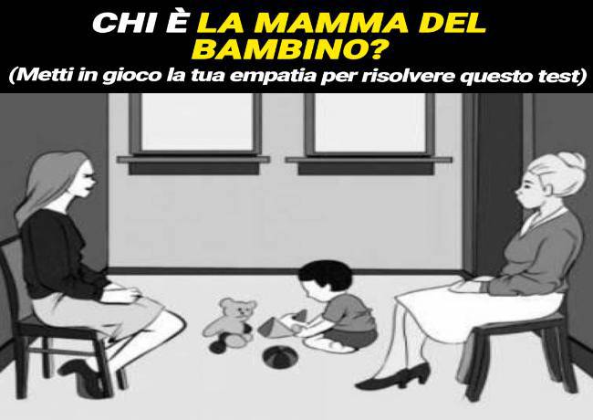 Rompicapo: chi è la mamma del piccolo? Impossibile