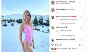 Chiara Ferragni neve costume