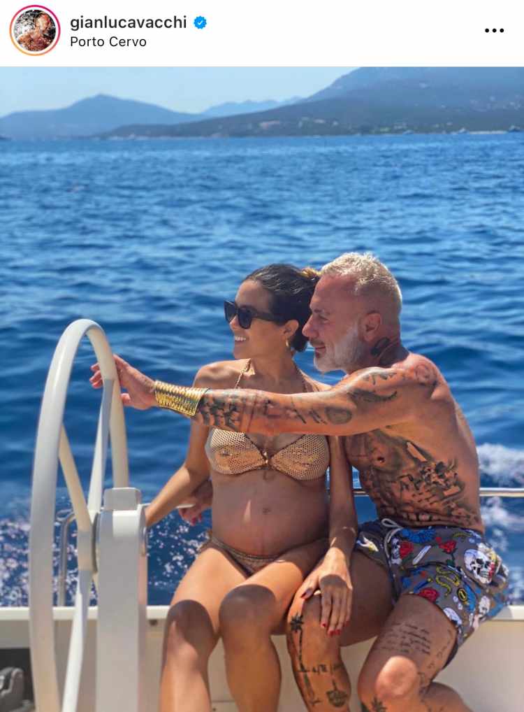 Gianluca Vacchi insieme alla sua Giorgia