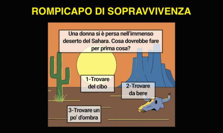 Rompicapo di sopravvivenza, riesci a salvare la donna?