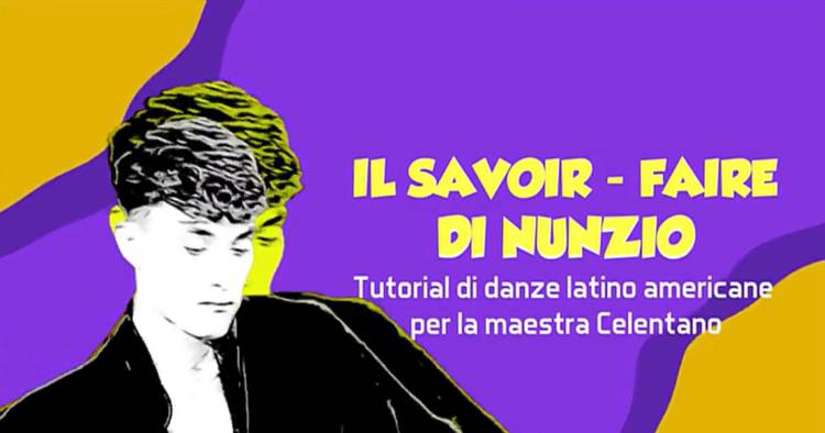 Nunzio gira un video tutorial (Mediaset Play)