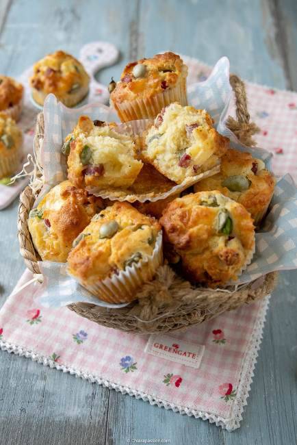 Muffin con fave e pecorino: una bontà incredibile