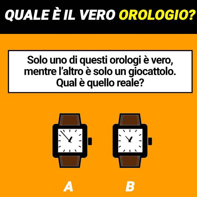 rompicapo vero orologio