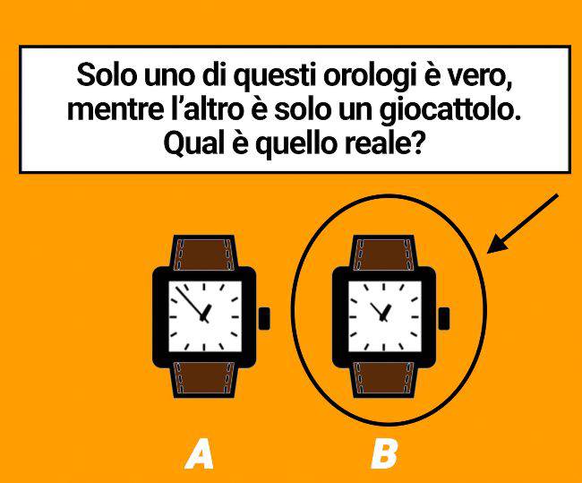 rompicapo vero orologio