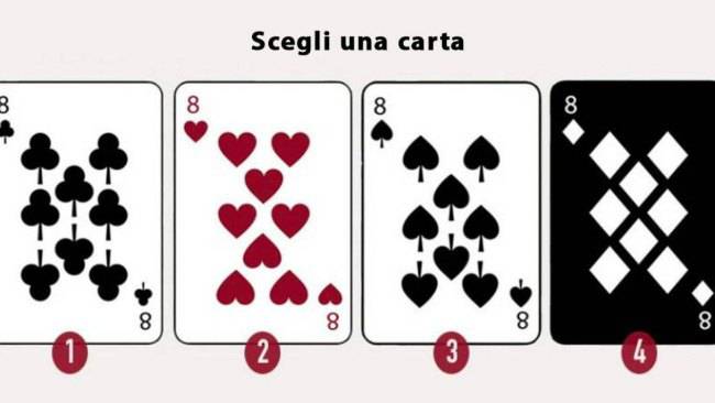 test scegli una carta