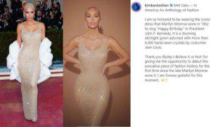 Kim Kardashian perde 7 kg abito Marylin Monroe
