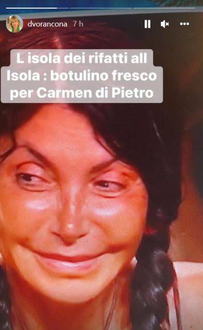 isola dei famosi voce shock