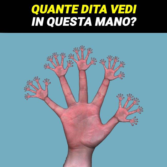 rompicapo dita mano