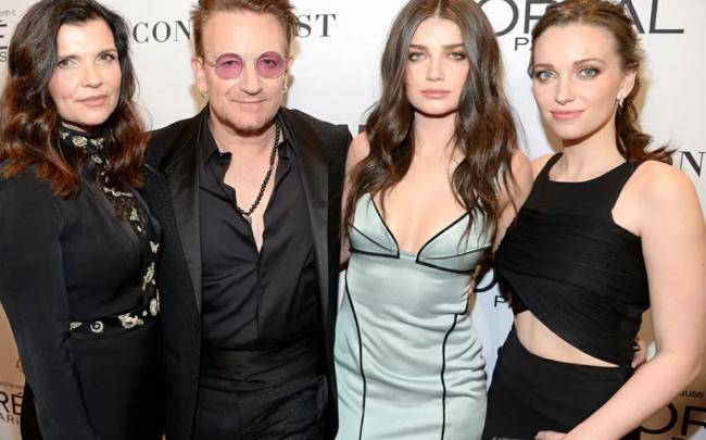 Bono Vox ha 4 figli e due lavorano nel suo mondo