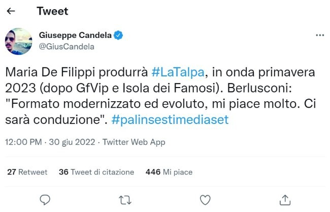 maria de filippi talpa