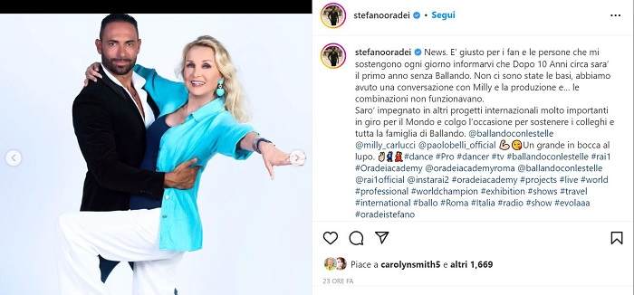 Ballando con le Stelle: un altro ballerino lascia il cast