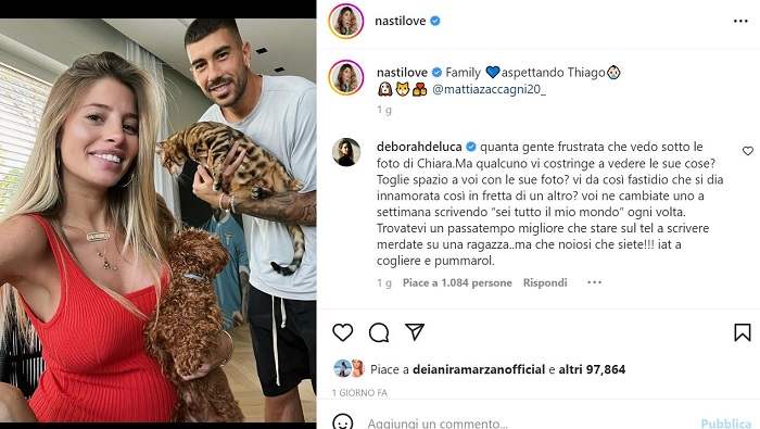 Chiara Nasti e Mattia Zaccagni: polemiche per la scelta del nome che hanno scelto