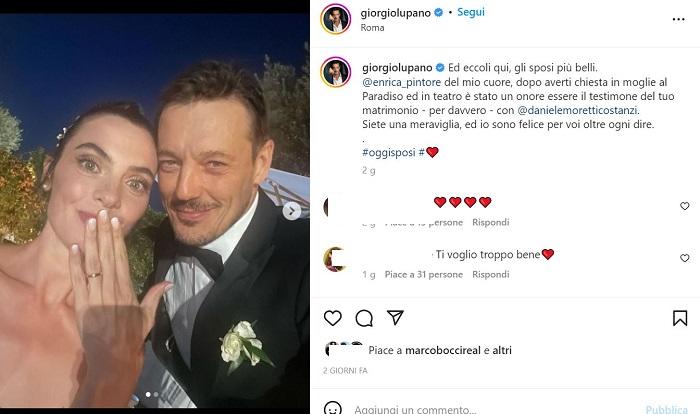 Enrica Pintore sposa: ecco chi le ha fatto da testimone