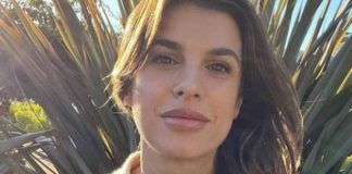 Elisabetta Canalis intimo trasparente bottone zoom