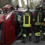 Roma incidente sulla via Tiberina